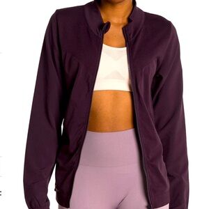 Zella woven hybrid jacket. Size small. Purple.